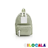 CILOCALA 亮彩尼龍防潑水後背包-迷你 秋草綠
