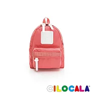 CILOCALA 亮彩尼龍防潑水後背包-迷你 寶石紅