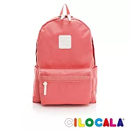 CILOCALA 亮彩尼龍防潑水後背包-大 寶石紅