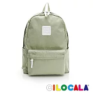 CILOCALA亮彩尼龍防潑水後背包-大 秋草綠