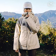 ADISI 女SMAWARM海洋溫控防水防風透氣雪衣AJ2321057 (S-XL)|保暖外套 防潑水 防水透濕 蚵殼棉 海洋紗 環保 機能 M 米卡其