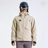 ADISI 男SMAWARM海洋溫控防水防風透氣雪衣AJ2321056 (S-2XL)|保暖外套 防潑水 防水透濕 蚵殼棉 海洋紗 環保 機能 S 米卡其