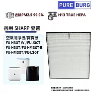 適用SHARP夏普寶寶機FU-H30T FU-HM30T FU-J30T FU-L30T FU-G30空氣清淨機濾網