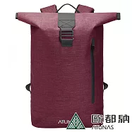 【ATUNAS 歐都納】潮流戶外防水多功能後背包15LA1BPAA07N 酒紅