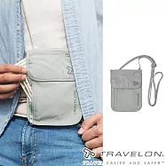 【Travelon美國防盜包】RFID BLOCKING隱藏式錢包TL-12998/出國旅遊/貼身隨行包/掛頸式 灰