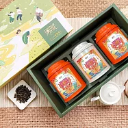 無藏_愉悅茶山精美3入大禮盒-清新款 (金萱紅茶+金萱綠茶+金萱烏龍)