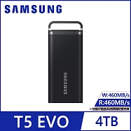 【SAMSUNG 三星】T5 EVO USB 3.2 Gen 1 4TB移動固態硬碟(MU-PH4T0S/WW)公司貨
