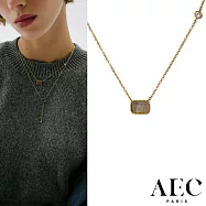 AEC PARIS 巴黎品牌 白鑽拉長石項鍊 優雅金項鍊 CHAIN NECKLACE THEMIS