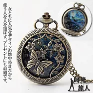 印象派畫作集【梵谷_星夜懷錶+口金包組】-獨家限量藝術特賞 -蝴蝶鏤空款