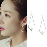 【HERA赫拉】韓劇金秘書同款925銀針耳環 大V珍珠