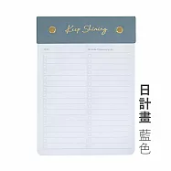【E.dot】B6自律便簽本替換內芯 -日計劃 / 週計劃 -2入組 藍色-日計劃