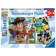 德國Ravensburger維寶拼圖 玩具總動員4 (3*49片)