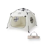 【野一夏】【CLS】可折疊速開寵物帳篷|狗窩貓窩露營床 附收納袋 中小型犬貓適用 -白色