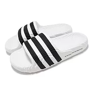 adidas 拖鞋 Adilette 22 男鞋 女鞋 白 黑 三線 涼拖鞋 愛迪達 IF3668 22.5cm WHITE/BLACK
