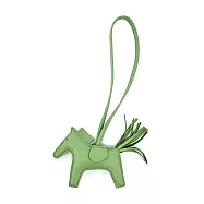 Hermes 愛馬仕 Rodeo小羊皮單色手工馬兒吊飾(小) 牛油果綠