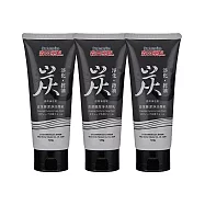 森田藥粧 炭深層潔淨洗面乳120g x3條