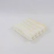 JOGAN日本成願毛巾 Airfeeling 朵朵雲系列 純棉小方巾 線條黃