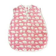 JOGAN日本成願毛巾 elephant infant 象寶貝系列 純棉防踢被 河馬粉紅