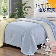 【AGAPE亞加.貝】《多色任選》日式素色涼感紗冰絲被 天空藍