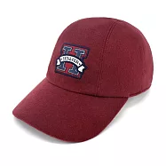 Hermes 愛馬仕 Davis H Sellier 羊絨棒球帽 胭脂紅