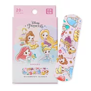 【ONEDER旺達】三麗鷗酷洛米 大耳狗 迪士尼公主 冰雪奇緣艾莎 奇奇蒂蒂 漫威復仇者聯盟 台灣製OK繃(20入) 正版授權舒適貼繃- 迪士尼公主 PR-OK01