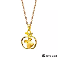 JoveGold漾金飾 平安鼠黃金墜子 送紅繩項鍊