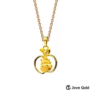 JoveGold漾金飾 平安馬黃金墜子 送紅繩項鍊