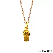 JoveGold漾金飾 勇敢前進黃金墜子 送紅繩項鍊