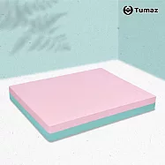 【Tumaz月熊健身】6cm超厚緩衝TPE平衡墊 健腹輪跪墊 清新粉青