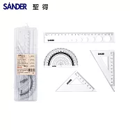 SANDER N-4505 20cm洞洞套尺組