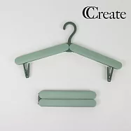 【CC家居】旅行折疊衣架附夾子-3入組- 海草綠