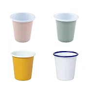 Falcon 獵鷹琺瑯 水杯 310ml 4入 藍白/瑪莉玫瑰粉/龍艾草/芥末黃