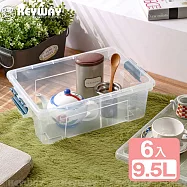 《真心良品》KEYWAY聯府多利4號掀蓋整理箱9.5L-6入