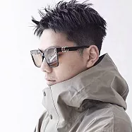 seoul show首爾秀 雙CC質感方框太陽眼鏡UV400墨鏡 G14 黑框茶片