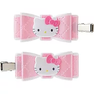 日本Sanrio三麗鷗少女瀏海髮夾立體造型髮飾A301 027(2入;可選Hello Kitty凱蒂貓/酷洛米/大耳狗/美樂蒂) 凱蒂貓