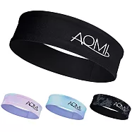 ○超值2入組!! 時尚有型親子款 超輕量 運動髮帶○AOMI 運動頭巾 束髮帶 洗臉 居家休閒 瑜珈 跑步 網球 高爾夫 登山 頭帶 親膚清爽透氣 大人款-籃紫迷霧+兒童款-藍粉水墨