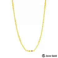 JoveGold漾金飾 柔情目光黃金項鍊(約2.00錢)(約1.4尺/42cm)