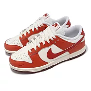 Nike 休閒鞋 Wmns Dunk Low 女鞋 紅 米白 Cosmic Clay 經典 低筒 運動鞋 HJ3491-161 23.5cm RED/IVORY