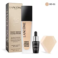 LANCOME 蘭蔻 超未來鑽石持久粉底組[肌因7ML+粉撲+零粉感粉底30ML]多色號可選-百貨公司貨 #BO-01