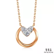 【點睛品】讓愛萌芽 10分 18K金鑽石項鍊(42cm)