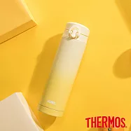 【THERMOS膳魔師】不鏽鋼彈蓋真空保溫瓶500ml(JNF-501-GYL) (JNF-501-GYL) 漸層黃