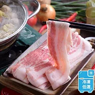 名店美食任選館-【上鮮直送】台灣豬五花肉片(一盒300g)