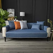 【嵐楓居家】涼感乳膠冰絲防滑沙發墊一人坐墊(涼感沙發墊/ 坐墊 / 沙發套/涼座墊/涼蓆墊/沙發墊) 藏青