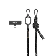 MAGEASY 8.3 mm Strap 掛繩/掛繩片組 (相容 iOS / Android 手機殼) 反光黑