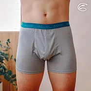 ADISI 男銅纖維抗菌消臭四角內褲(合身) AUP2411117 (S-3XL) 瓷灰|抑菌 除臭 吸濕排汗 快乾 彈性 透氣 輕量 M 瓷灰