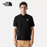 The North Face M LW PIQUE POLO - AP 男短袖POLO-黑-NF0A87W2JK3 L 黑色