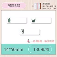 精臣標籤貼紙-D11 D11S H1S D110 D101通用《彩圖/花樣系列》 多肉B款