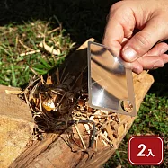 《CARSON》可生火卡片放大鏡2入 | 露營好物 物品觀察 老人閱讀 年長長者 輔助視力 - 2.5x