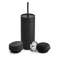 【FELLOW】474ml 禮盒組V3 卡特隨行真空陶瓷咖啡保溫杯 一杯三蓋 Carter Kit 磨砂黑