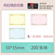 精臣標籤貼紙-B1/B21/B21S/B3S通用《彩圖/圓形系列》 布拉格的花園